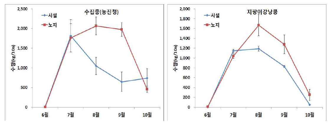 롱빈 월별 수량변화