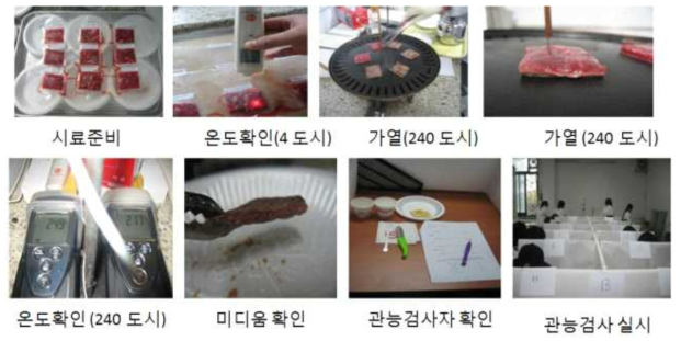 결체조직 관능검사방법