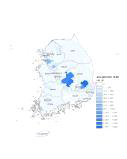 포도 주산지 면적(2010년 기준)