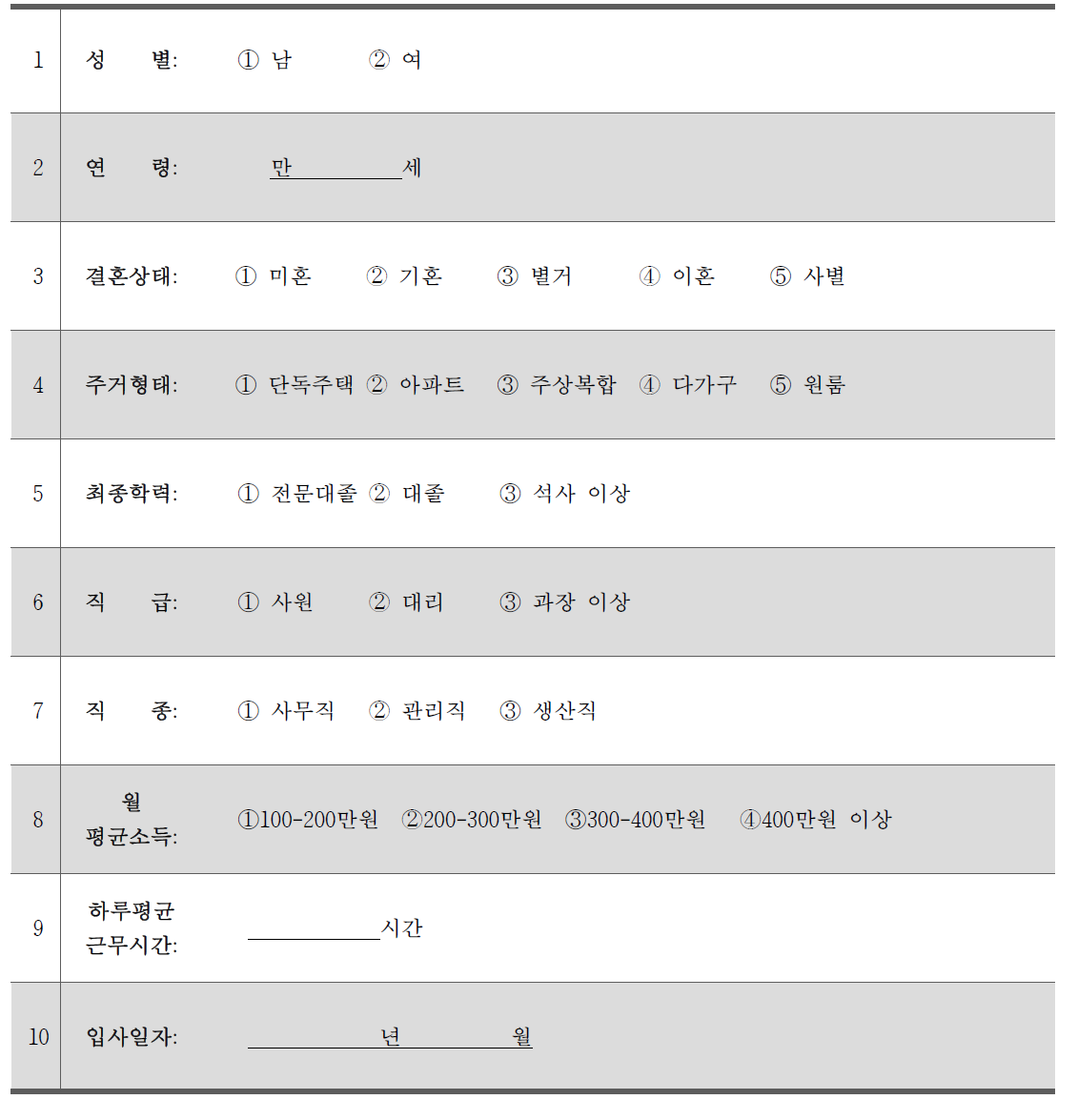 일반적 특징