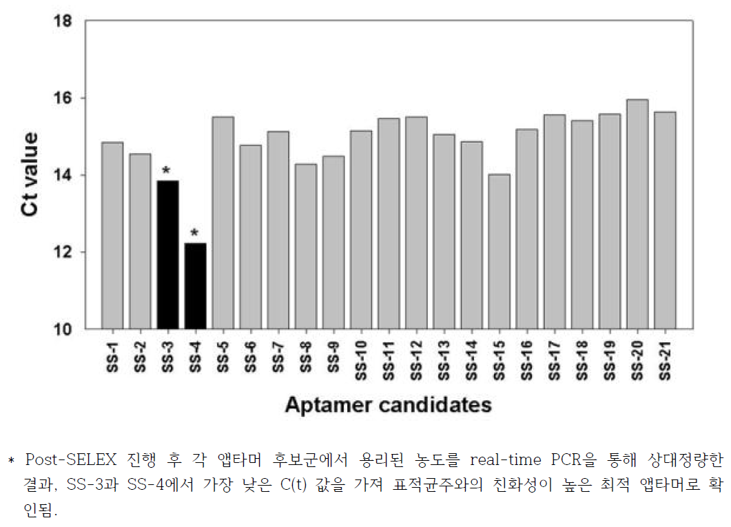 Real-time PCR을 통한 최적의 앱타머 선별