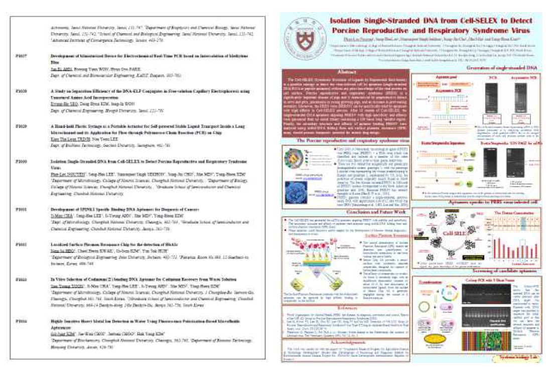 2015 춘계 한국생물공학회 발표 초록 및 포스터
