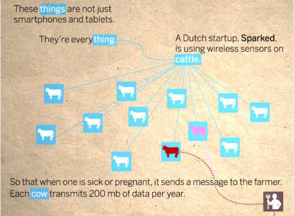 네덜란드 Sparked사의 젖소 센서 시스템 구성도
