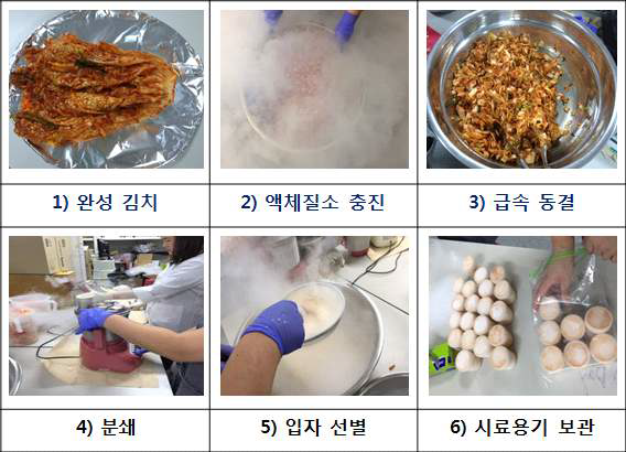 Sample preparation of Kimchi