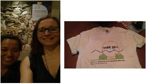 학회에 함께 참석한 포닥선생님과 학회 티셔츠