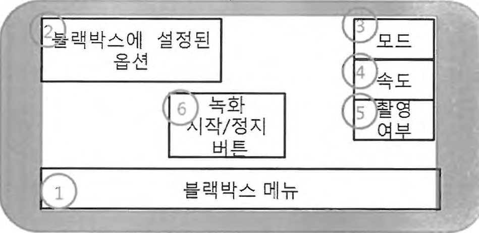 스마트폰 블랙박스 앱 메인 화면