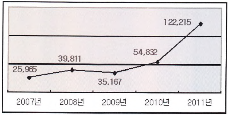 개인정보 침해 사고 발생 건수