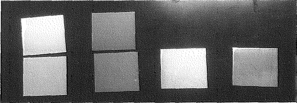 연질 표면처리 알루미늄, 경질 표면처리 알루미늄, Reference 금속 (알루미늄), EGI (사진 좌측부터)