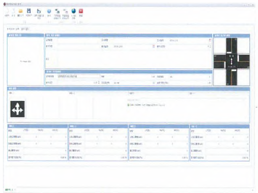 양방향정지 비신호교차로 분석화면