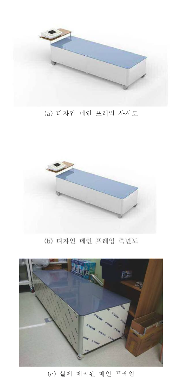 메인 프레임 디자인 및 제작 사진