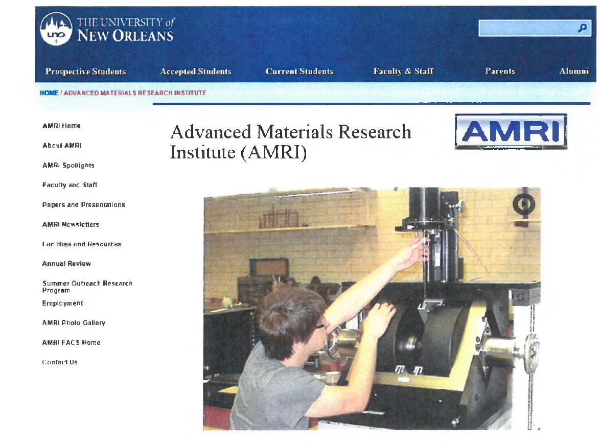 University of New Orlean의 AMRI