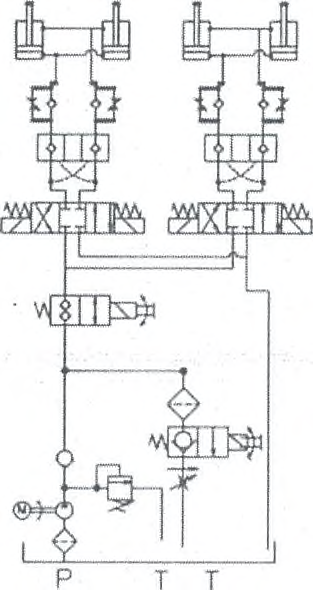 유압장치 회로도