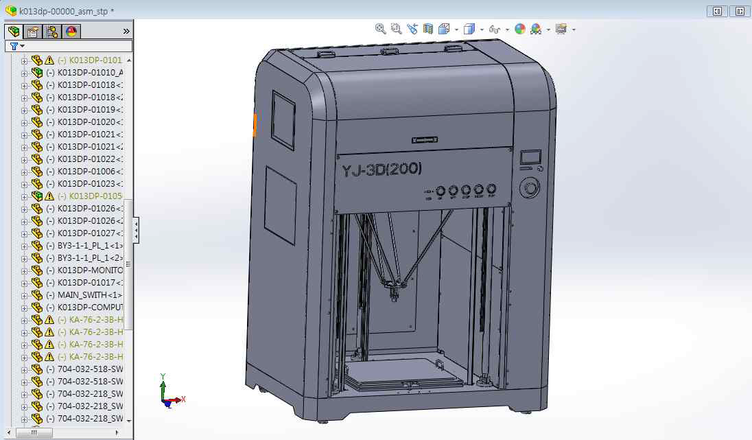 3D 프린터 3D 모델링에서 해석 모델 추출