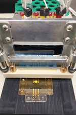 전기화학 신호 측정용 프로브스테이션에 분석용 칩