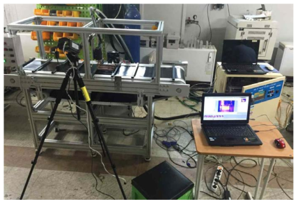 적외선 카메라를 이용한 측정 사진