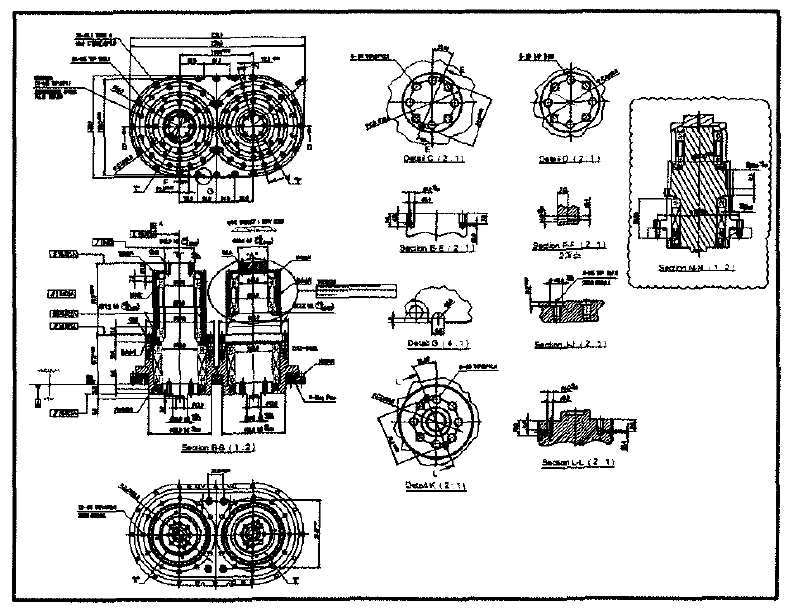 4축 SEAL ASSEMBLY DRAWING