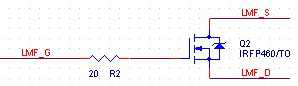 IRFP460C 연결부 회로