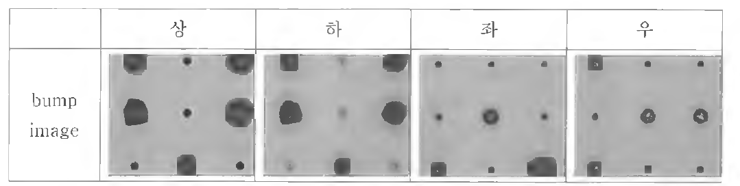 도금 후 부위별 범프 형상