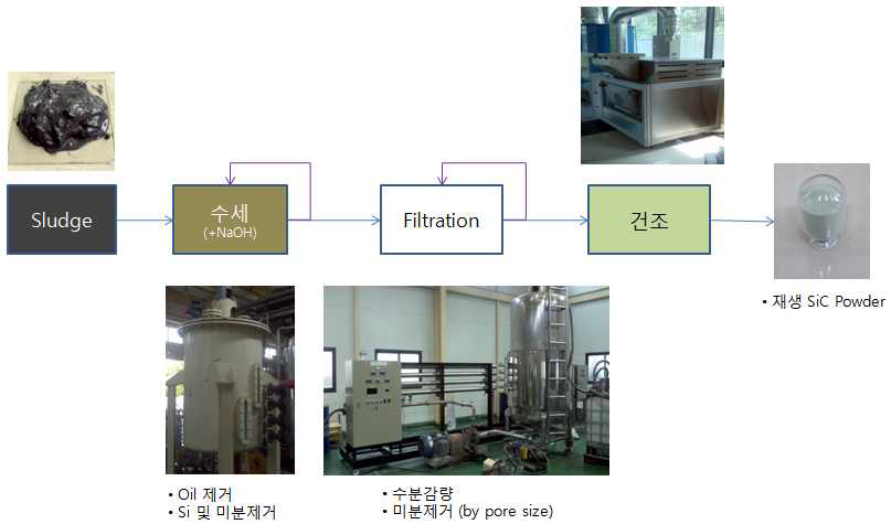 SiC 분리. 정제 Process