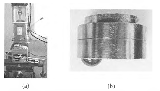 Pin-on-Disk test rig and (b) Silicon-nitride (Si3N4) ball with holder