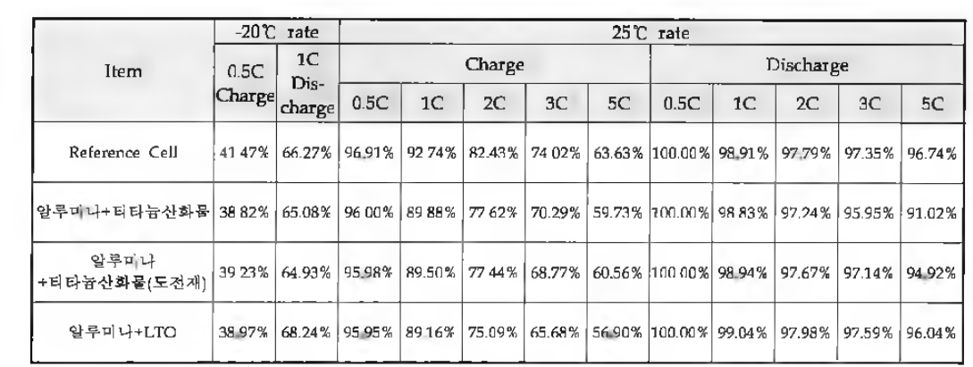 전지 특성 율 평가(자체평가)