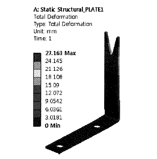 Contour of deformation of PLATE-1