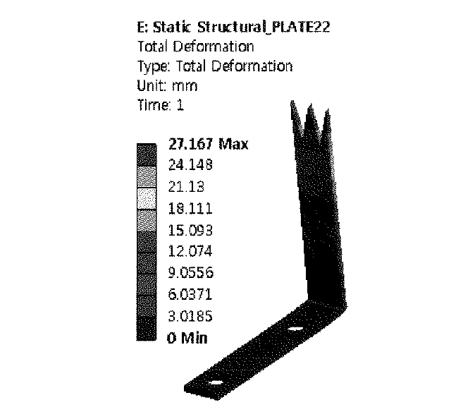 Contour of deformation of PLATE-22