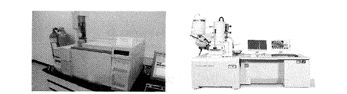 GC/MS(좌)，FE-SEM (우)