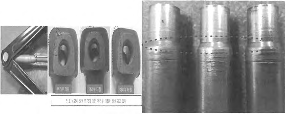 현재 Wire Rod 소재 단조품 제품 결함 및 불량 유형