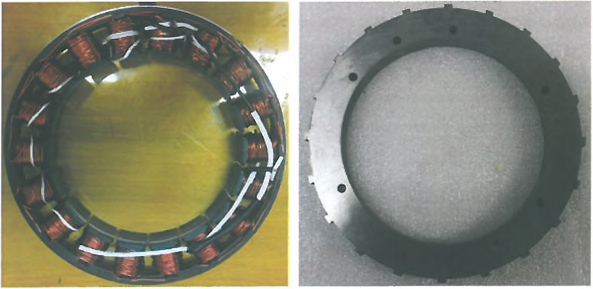 최종 제작 직권형 Stator Ass`y 및 회전자 형상