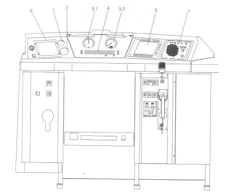 신형전기기관차 운전대 계기판