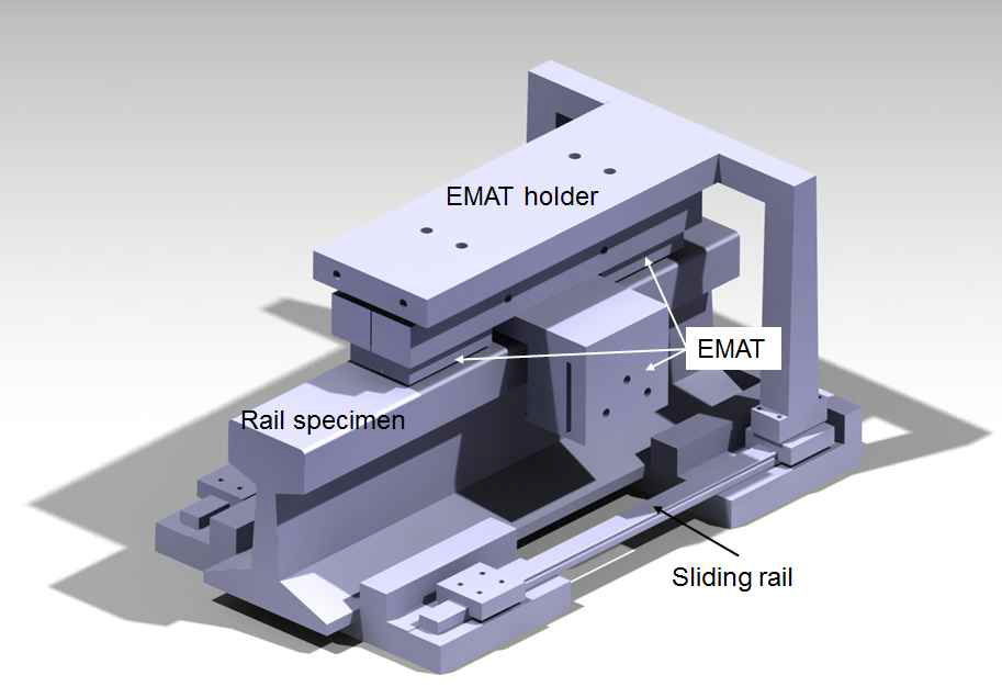 연구실 내 검증을 위한 EMAT 이송 장치의 개념도