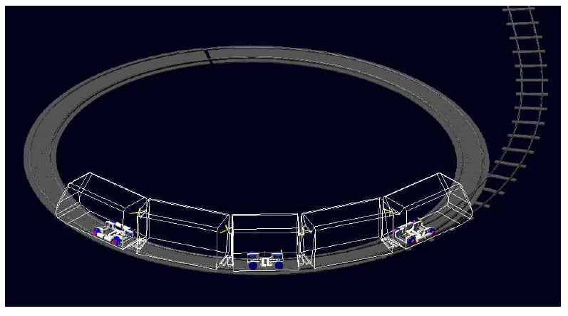 곡선반경 R15 Track model