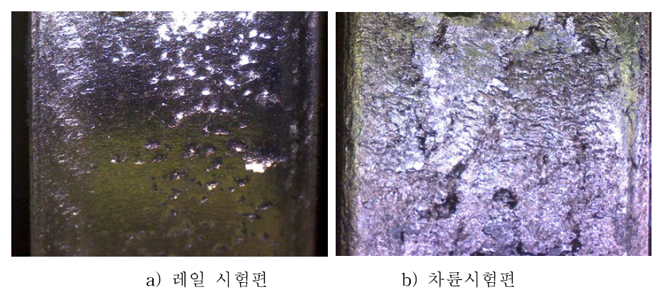 KS Rail 시험편 (1300 MPa, 55,000싸이클)