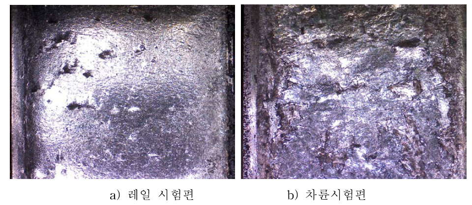 UIC Rail 시험편 (1100 MPa, 50,000싸이클)