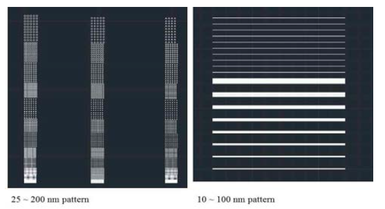 나노스케일 line과 dot 패턴