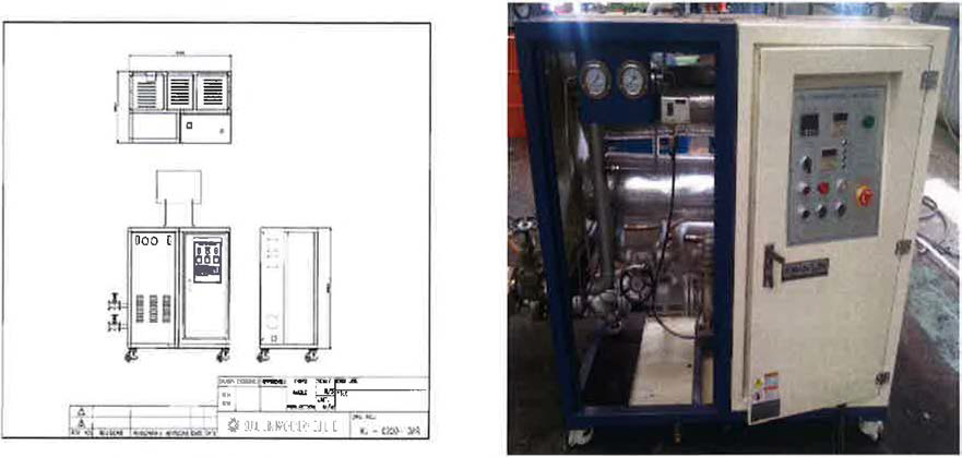 열매체보일러 도면 및 제 품