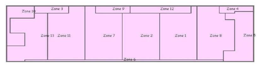 대상 사무실의 Zoning 모습