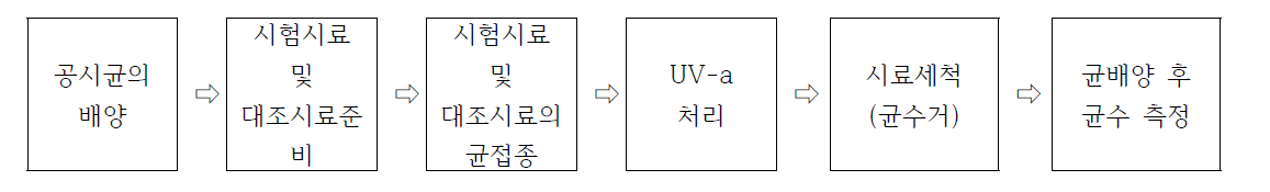 항균성 시험 과정