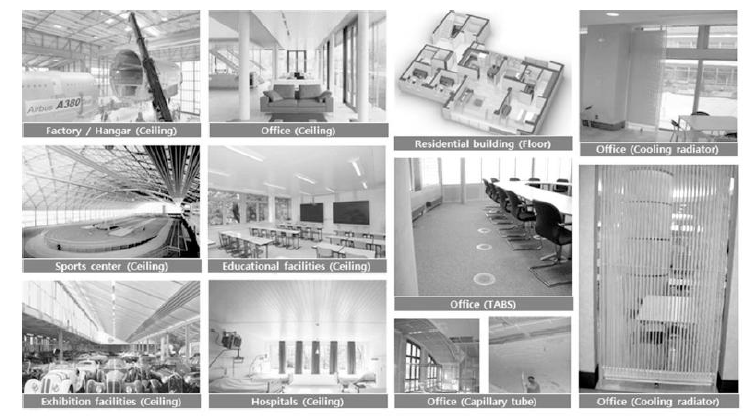 복사냉방 시스템 적용가능한 건물 유형과 복사냉난방 시스템