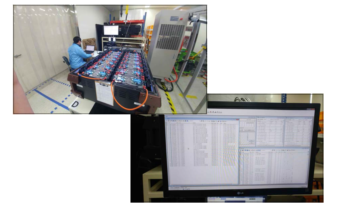 배터리 팩 연동 실험 사진
