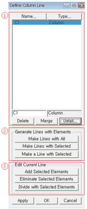 Define Column Line Dialog