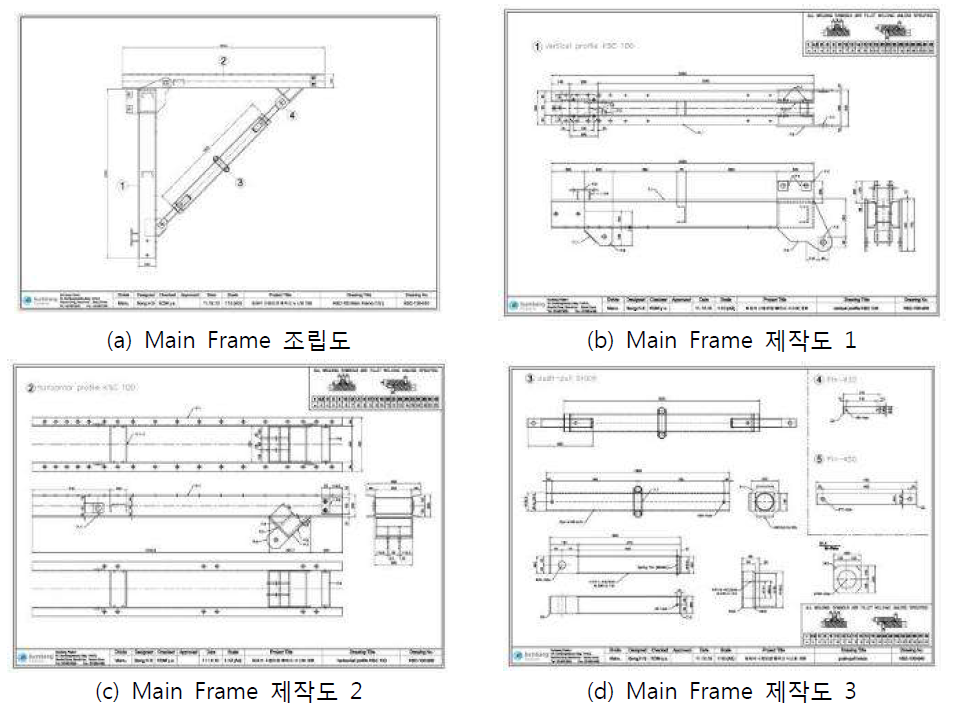 Main Frame 설계도면