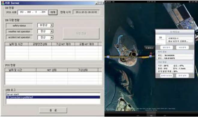 ISB-IFDS연계모듈(좌)，관리자용 아이패드 S/W(우)