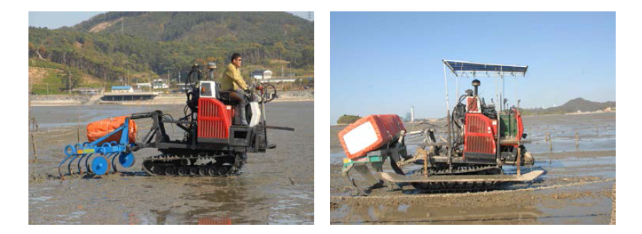 Experimental equipment for removal mud shrimp