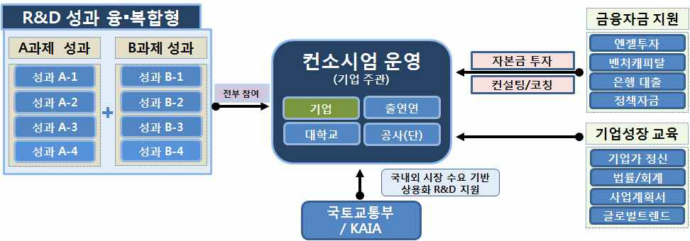 R&D 성과 융·복합형 컨소시엄(Consortium) 방식