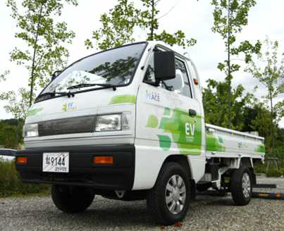 GM대우 社의 라보 (0.5톤 적재) 개조 전기차 – 라보 Peace