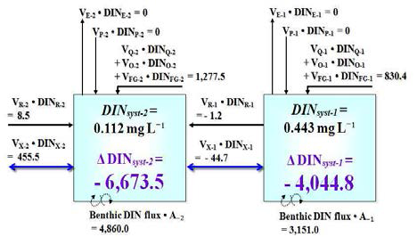 DIN balance in Gomso bay