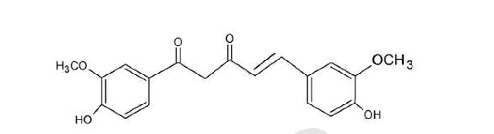 Chemical structure of curcumin.