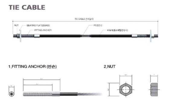 앵커체 및 타이케이블체 사양서